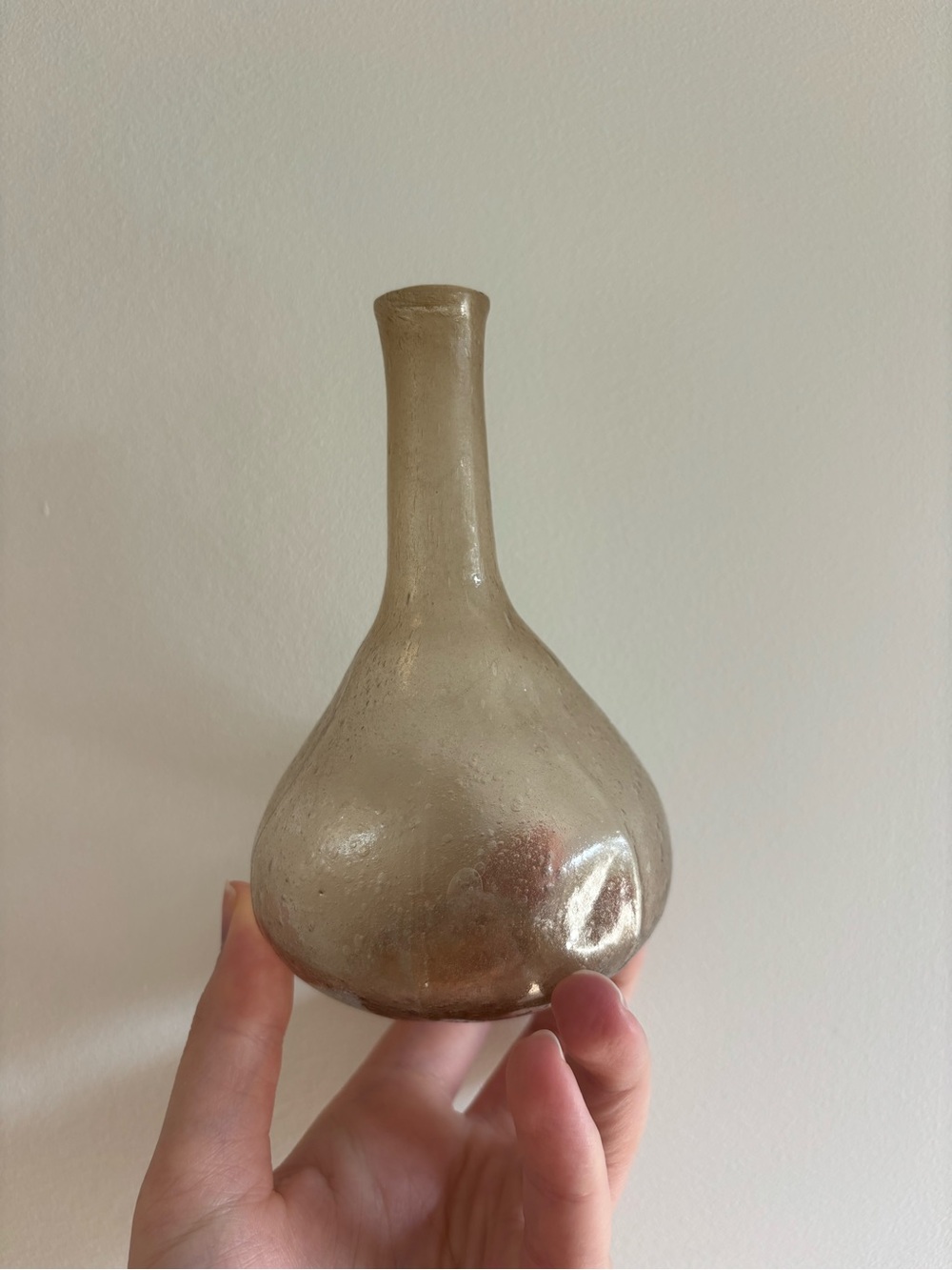Smoky Glass Bud Vase